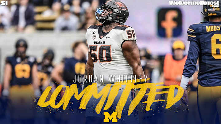 Massive Defensive Tackle Transfer Jordan Whittley Commits To Michigan