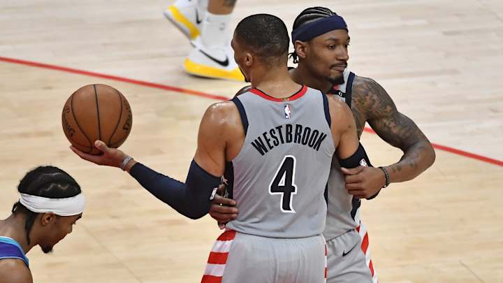 Wizards' Bradley Beal With Huge Dunk off Pass from Russell Westbrook Wizards' Bradley Beal With Huge Dunk off Pass from Russell Westbrook