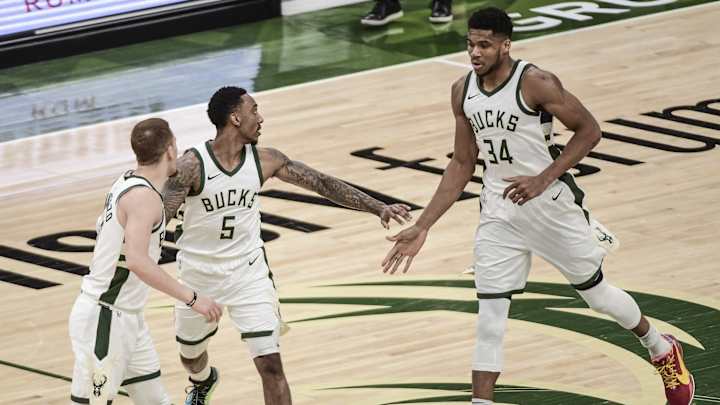 NBA Playoffs: Milwaukee Bucks' Starting Lineup Against Brooklyn Nets For Game 1 NBA Playoffs: Milwaukee Bucks' Starting Lineup Against Brooklyn Nets For Game 1