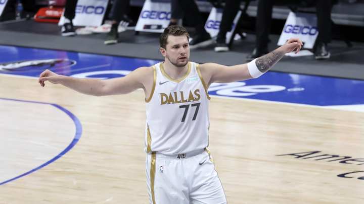 NBA Playoffs: Mavericks' Luka Doncic Hits Huge Three-Pointer Over Clippers' Kawhi Leonard
