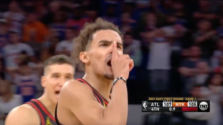 Trae Young’s Shush Was Such a Great Villain Moment