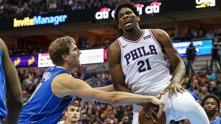 Mavericks Legend Dirk Nowitzki is 'Honored' by Sixers' Joel Embiid Mavericks Legend Dirk Nowitzki is 'Honored' by Sixers' Joel Embiid