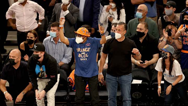 NBA Playoffs: Spike Lee At Knicks and Hawks Game in Atlanta NBA Playoffs: Spike Lee At Knicks and Hawks Game in Atlanta