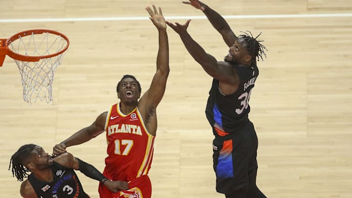 NBA Playoffs: Hawks Fans Chant Overrated to Knicks' Julius Randle at The Free Throw Line
