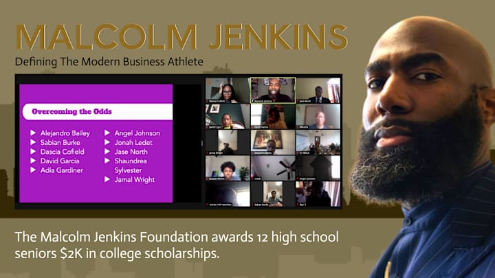 Malcolm Jenkins' Foundation Awards 12 High School Seniors with $2K in College Scholarships Malcolm Jenkins' Foundation Awards 12 High School Seniors with $2K in College Scholarships