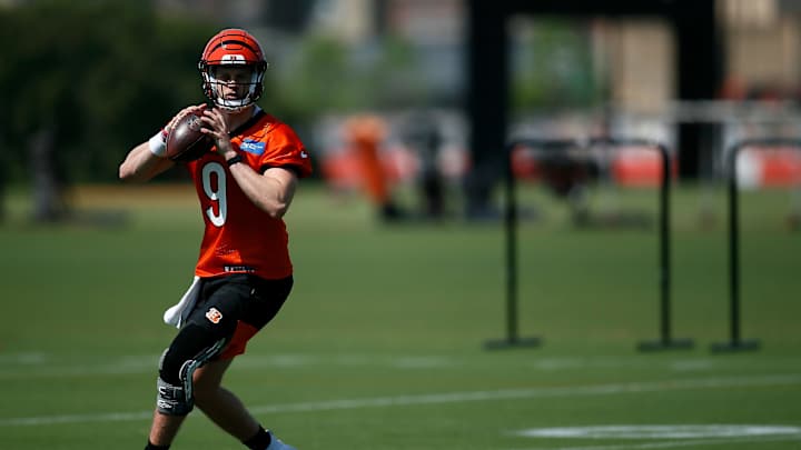 Cincinnati Bengals Taking Precautions with Former LSU QB Joe Burrow Knee In OTA's Cincinnati Bengals Taking Precautions with Former LSU QB Joe Burrow Knee In OTA's