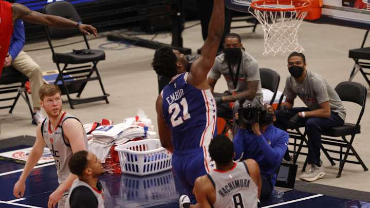 Joel Embiid Credits Wizards Fans for Motivation Behind Monster Slam Dunk Joel Embiid Credits Wizards Fans for Motivation Behind Monster Slam Dunk