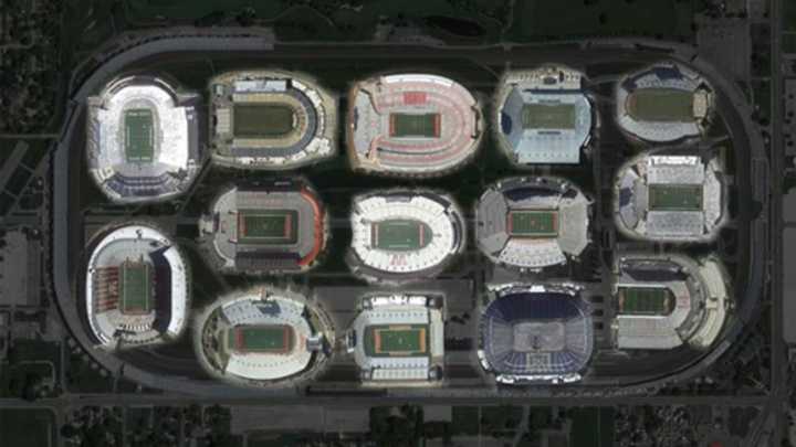 Every Big Ten Stadium Can Fit Inside Indianapolis Motor Speedway Infield