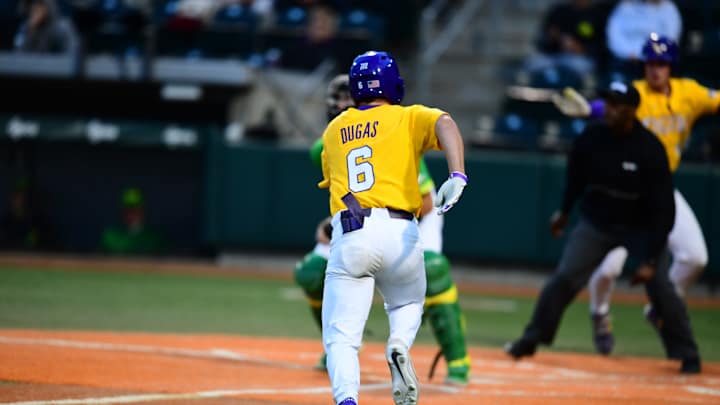Timely Hits, Star Making Performance from Javen Coleman Help LSU Knock Off Oregon 4-1