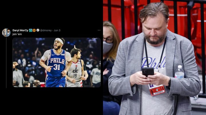 Daryl Morey Fined $75,000 for Tampering After Stephen Curry Tweet Daryl Morey Fined $75,000 for Tampering After Stephen Curry Tweet