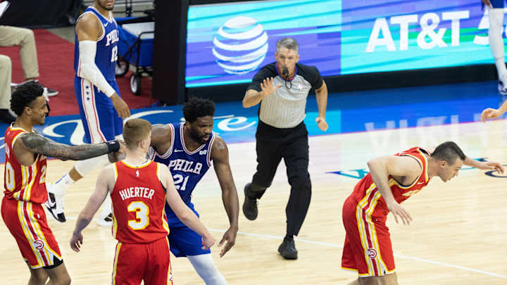 NBA Playoffs: Joel Embiid and Danilo Gallinari Get Into Shoving Match In 76ers Hawks Game