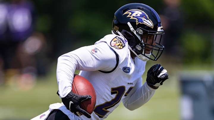 Ravens Running Back J.K. Dobbins Makes 'Strides' in Passing Game Ravens Running Back J.K. Dobbins Makes 'Strides' in Passing Game