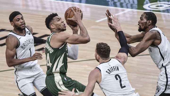 NBA Playoffs Nets Bucks: Watch Blake Griffin and James Harden Talk On Bench While Getting Blown Out In The First Quarter