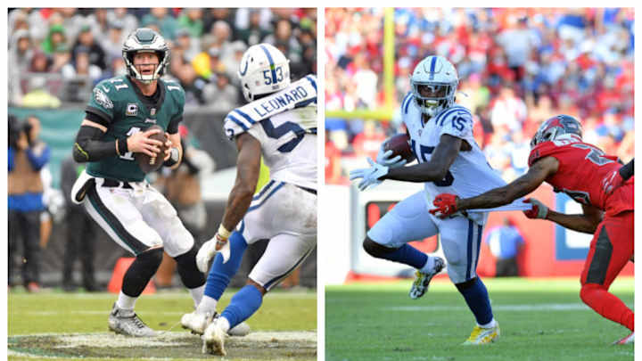 Carson Wentz, Parris Campbell among Fantasy's Likeliest Draft Board Risers