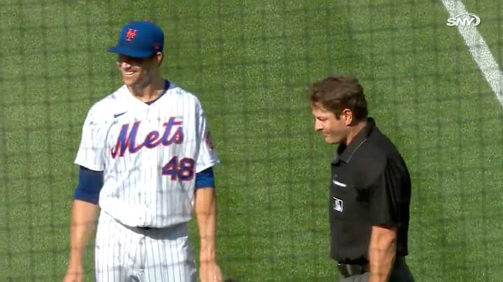 Jacob deGrom Got a Chuckle out of Being Checked for Sticky Stuff Jacob deGrom Got a Chuckle out of Being Checked for Sticky Stuff