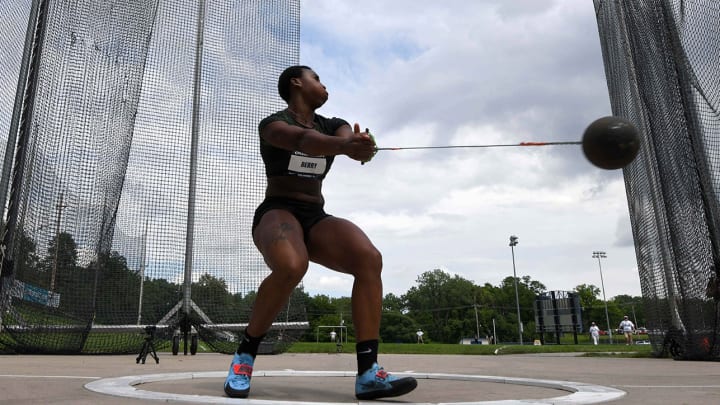 Gwen Berry Turns Away From American Flag During National Anthem