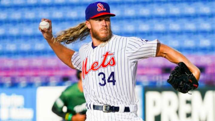 Mets' Noah Syndergaard Nearing Rehab Assignment Mets' Noah Syndergaard Nearing Rehab Assignment
