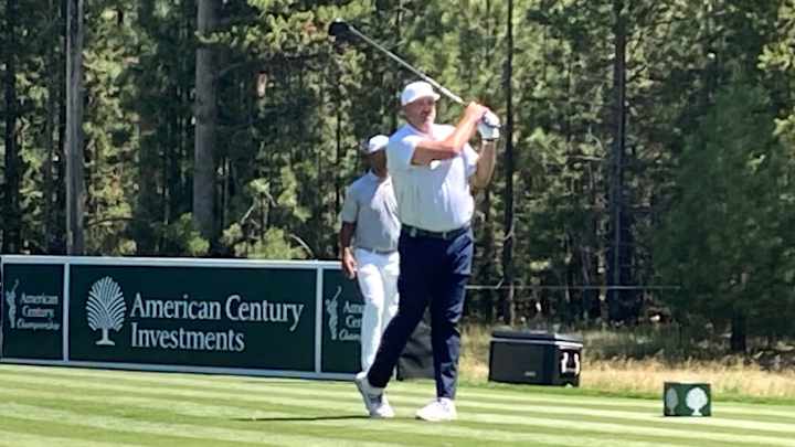 Vrabel Ties With Charles Barkley at Celebrity Golf Event
