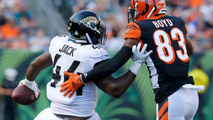 Who Could Be the NFL's Dominant 'Both Ways' Player? Calais Campbell Says Myles Jack Who Could Be the NFL's Dominant 'Both Ways' Player? Calais Campbell Says Myles Jack