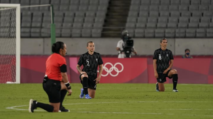 Report: Tokyo Olympics Social Media Team Banned From Posting Athletes Taking A Knee Report: Tokyo Olympics Social Media Team Banned From Posting Athletes Taking A Knee