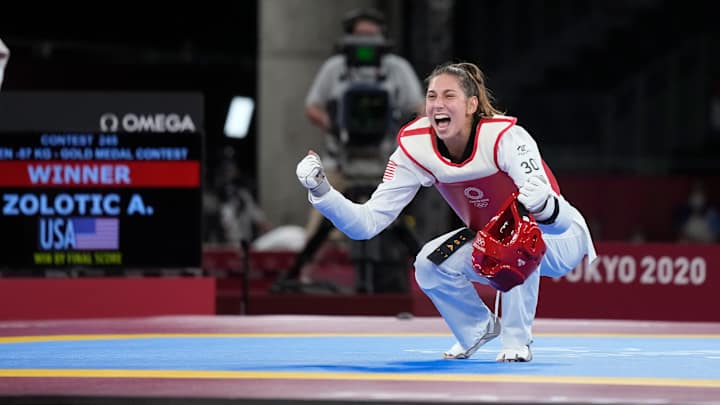 Anastasija Zolotic Becomes First American to Win Gold in Women's Taekwondo