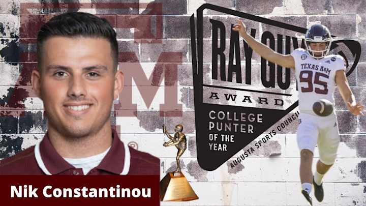 Texas A&M's Constantinou Named To Ray Guy Award Watch List For 2021