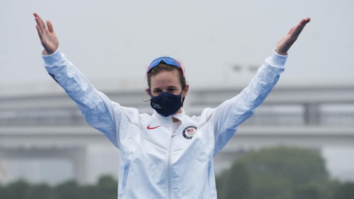 Katie Zaferes Wins Silver in Inaugural Triathlon Mixed Relay