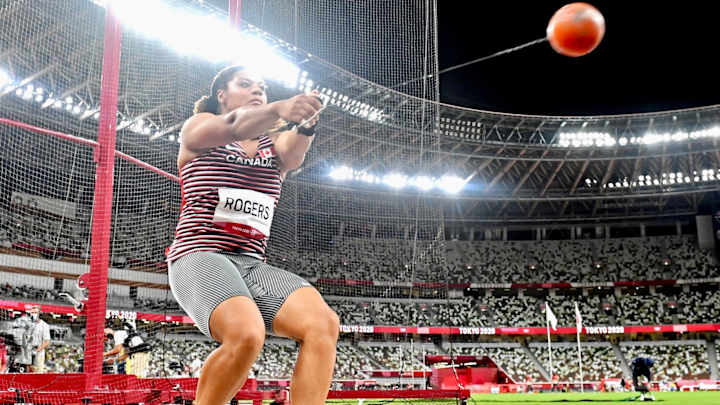 Cal at the Olympics: Camryn Rogers Briefly Leads, Winds Up Fifth in Hammer Throw