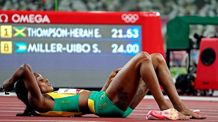 Elaine Thompson-Herah Becomes First Woman To Win Back-To-Back Golds In 100 Meters, 200 Meters