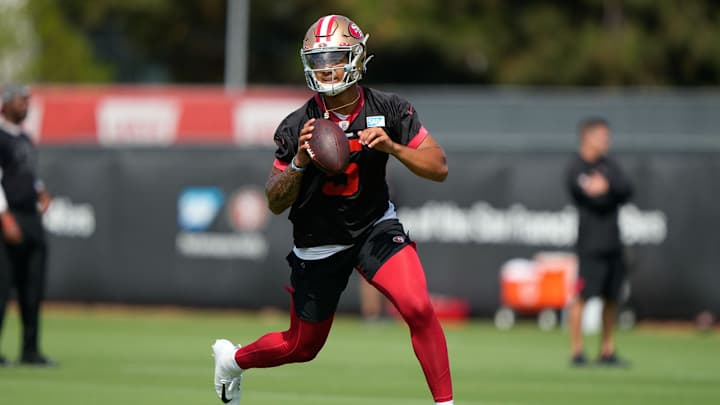 Trey Lance Take His First Rep with the Starters on Day 6 of 49ers Training Camp