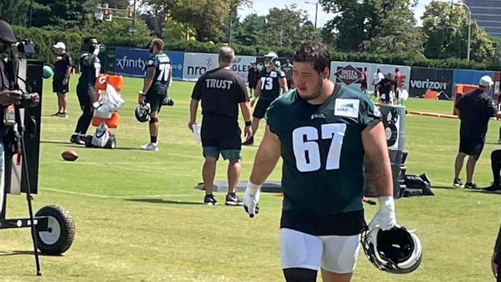 Lane Johnson is Handling Business with the Eagles' Young O-Linemen Lane Johnson is Handling Business with the Eagles' Young O-Linemen