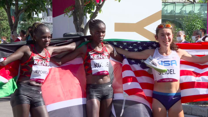 Team USA's Molly Seidel Takes Bronze In Olympics Marathon, Kenya Goes 1-2