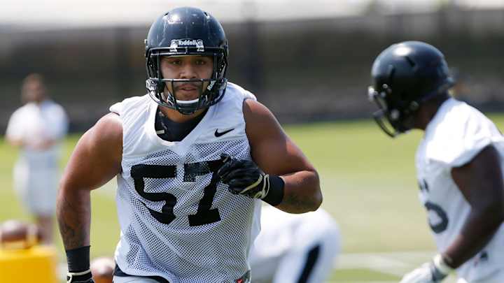 Purdue Linebacker Semisi Fakasiieiki Injured, Carted Off Field During Practice Purdue Linebacker Semisi Fakasiieiki Injured, Carted Off Field During Practice