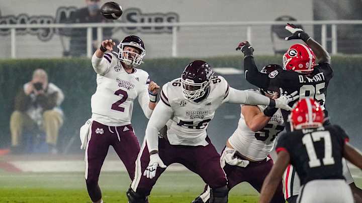 Mississippi State Quarterback Competition Remains Open, Mike Leach Indicates Two Leaders
