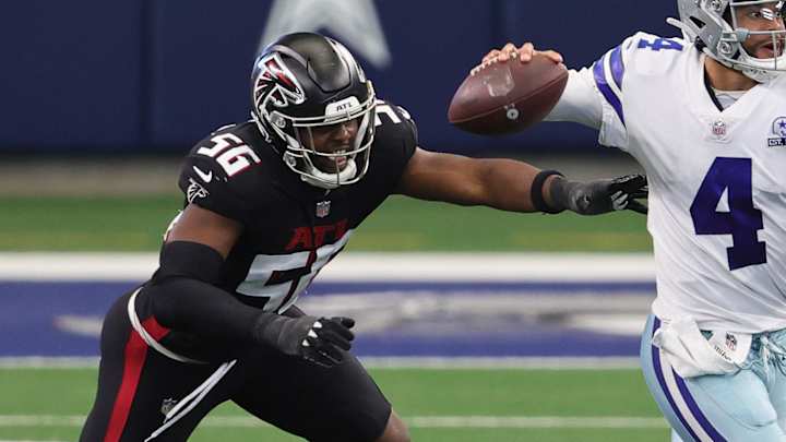 Falcons vs. 49ers Injuries & Inactives: Key Atlanta Pass Rusher Will Play