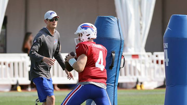 Bills' Jake Fromm Celebrates Return to 'Real Football' Bills' Jake Fromm Celebrates Return to 'Real Football'