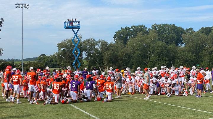4 Things We Learned: Observations From Clemson's First Full Pads Practice 4 Things We Learned: Observations From Clemson's First Full Pads Practice