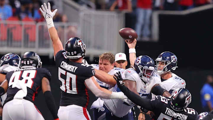 Falcons D at Titans: Bunches of Sacks - And An Injury Falcons D at Titans: Bunches of Sacks - And An Injury