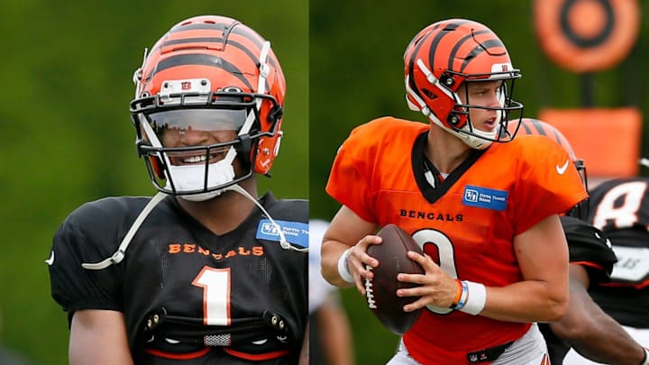 Watch: Joe Burrow Throws to Ja’Marr Chase at Bengals’ Offseason Workouts Watch: Joe Burrow Throws to Ja’Marr Chase at Bengals’ Offseason Workouts