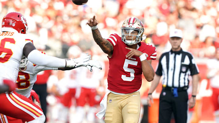Why Kyle Shanahan Utilized Trey Lance Strictly in the Pocket vs. Chiefs Why Kyle Shanahan Utilized Trey Lance Strictly in the Pocket vs. Chiefs