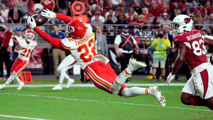 Watch: Juan Thornhill Makes Diving Interception in NFL Preseason