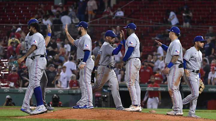 Rangers' Bats, Pitching Dominate Sloppy Red Sox In 10-1 Rout Rangers' Bats, Pitching Dominate Sloppy Red Sox In 10-1 Rout