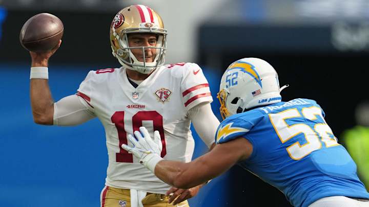 Grading 49ers QBs Jimmy Garoppolo and Trey Lance vs. the Chargers