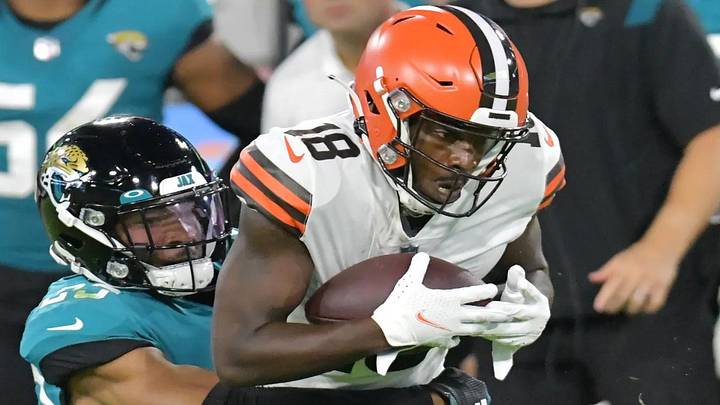 NFL Suspends Cleveland Browns’ Wideout Davion Davis Two Games NFL Suspends Cleveland Browns’ Wideout Davion Davis Two Games