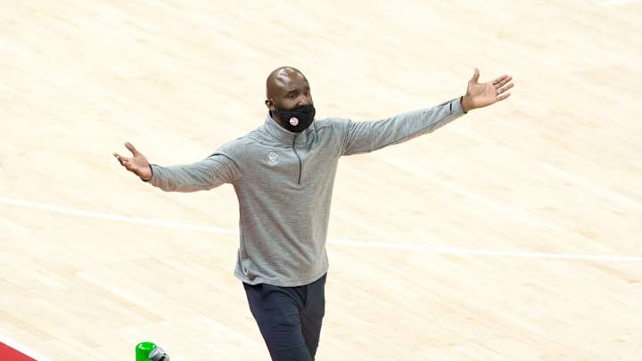 Former Atlanta Hawks' Head Coach Lloyd Pierce Speaks To The Media After Being Introduced By The Indiana Pacers
