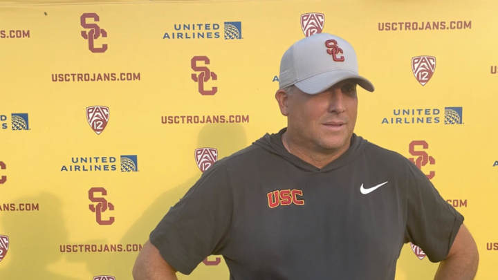 Clay Helton Addresses Pac-12, Big Ten, ACC Alliance: 'It's Exciting' Clay Helton Addresses Pac-12, Big Ten, ACC Alliance: 'It's Exciting'