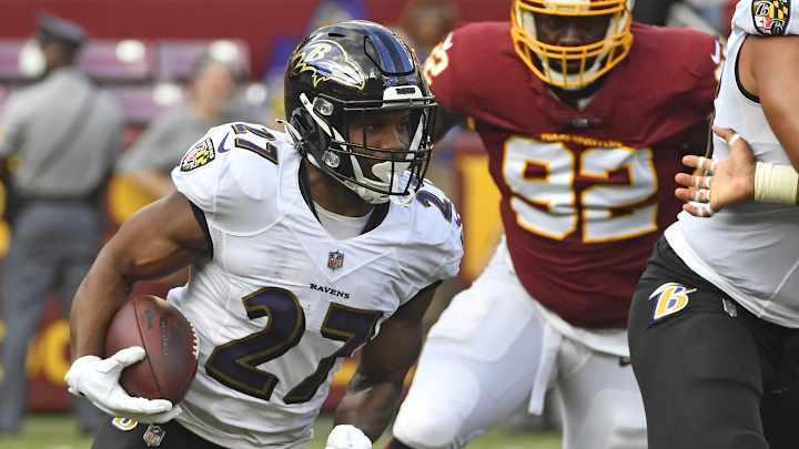 Ravens RB J.K. Dobbins Carted Off Field with Knee Injury