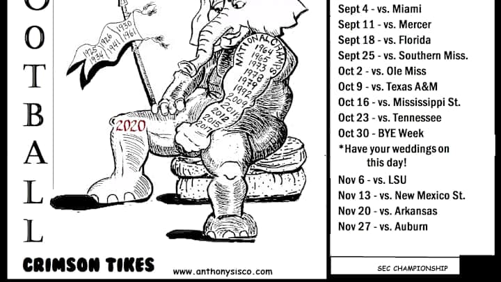 Crimson Tikes: 2021 Alabama Football Schedule Crimson Tikes: 2021 Alabama Football Schedule