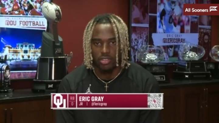 WATCH: Oklahoma RB Eric Gray Zoom 8/31