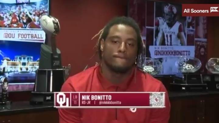 WATCH: Oklahoma LB Nik Bonitto Zoom 9/1